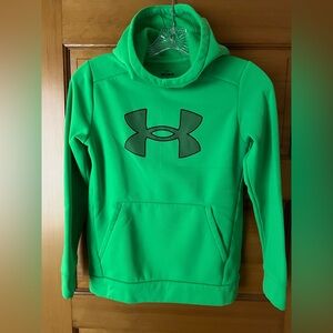 Kids Under Armour Bright Green Hoodie